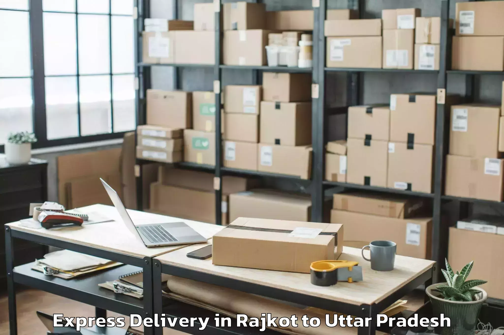 Professional Rajkot to Ghiror Express Delivery